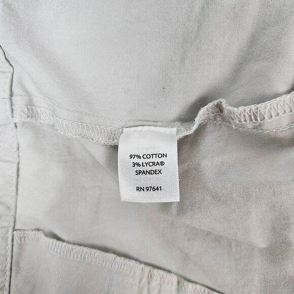 J. Jill Gray Cotton Stretch Bermuda Lightweight Summer Cropped Pants Women's 16 - Picture 8 of 8